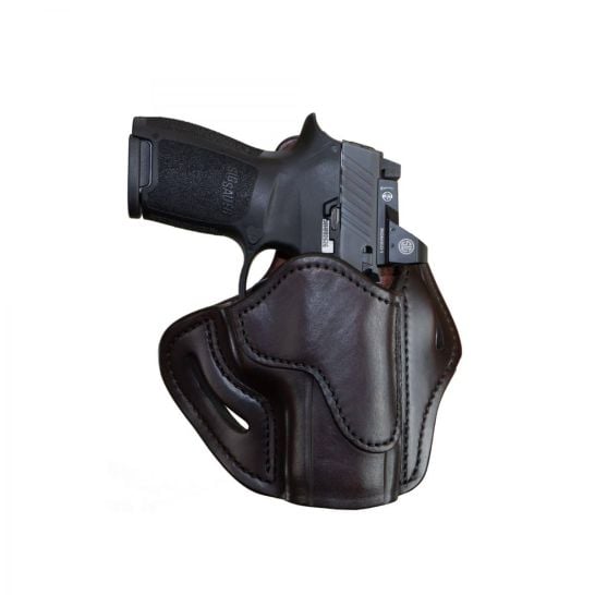 1791 Gunleather Optic Ready BH2.4S OWB Right Hand Leather Holster, Signature Brown - ORPDH24SSBRR