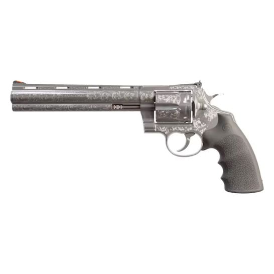 Colt Anaconda .44 Magnum 8" 6rd Revolver, Stainless Steel Engraved - DAV-12447