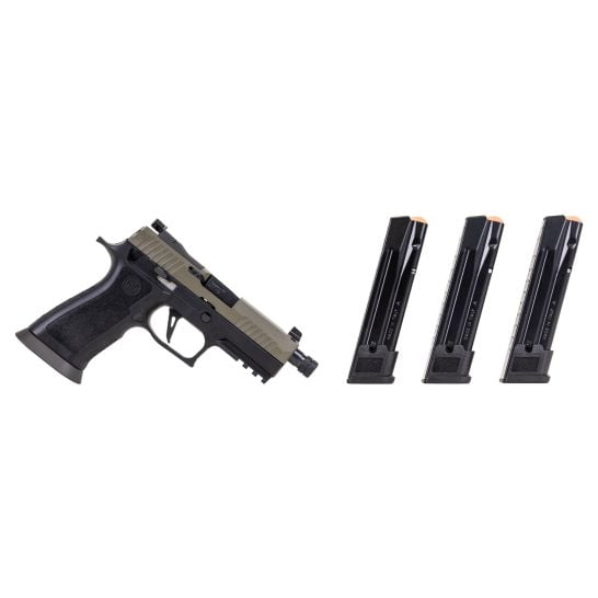 Sig P320 Two-Tone Pistol 9mm Moss Green/Gray 21rds Suppressor Ready 4.6" - 320XCA-9-MGXR3-TB-R2