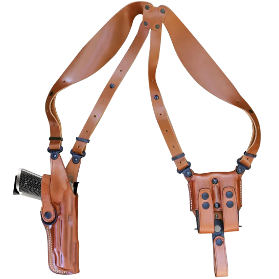 1791 Gunleather Nakatomi Special Glock G17 Shoulder Vertical Holster Steerhide Leather, Brown