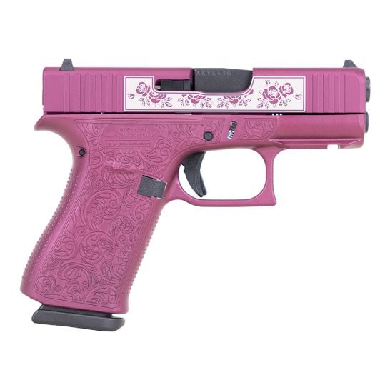 tfw49 完売品sサイズ　グレーピンク Glock G43X Full Engraved Paisley Subcompact 9mm 3.41