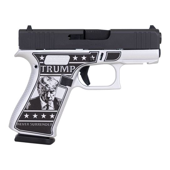 Glock G43X Custom Trump Mug Shot Subcompact 9mm 3.41" 10rds, Satin