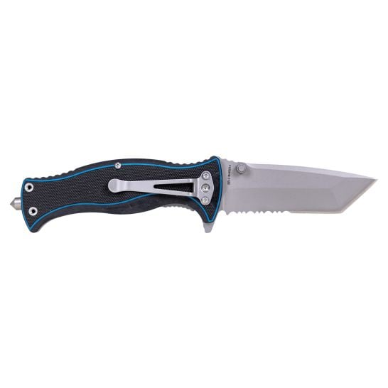 Smith & Wesson M&P Officer Folding Tanto Knife, Black/Blue - 1135797