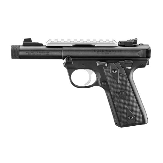 Ruger Mark IV 22/45 .22LR 4.4" 10rd Pistol, Black - 40190