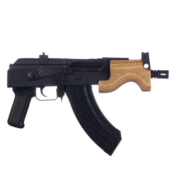 Century Arms Micro Draco 6.25" 7.62x39 30rd AK Pistol w/ 4 Mags & Tan Bag Bundle, Black - HG2797BPD-N