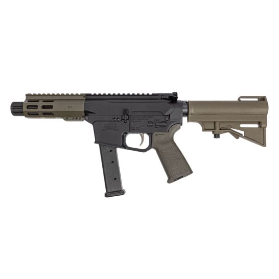 PSA Gen4 4" 9MM 1/10 GX Lightweight HEX M-Lok MOE EPT Har-15 Pistol, ODG