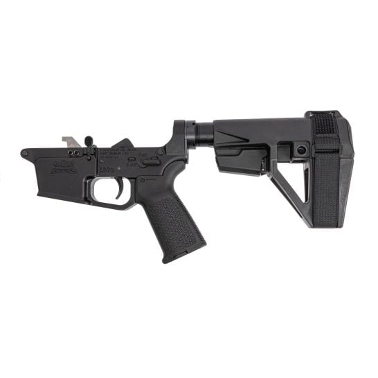 PSA PX9 MOE Complete Lower w/ SBA5 Brace, Black | Palmetto State