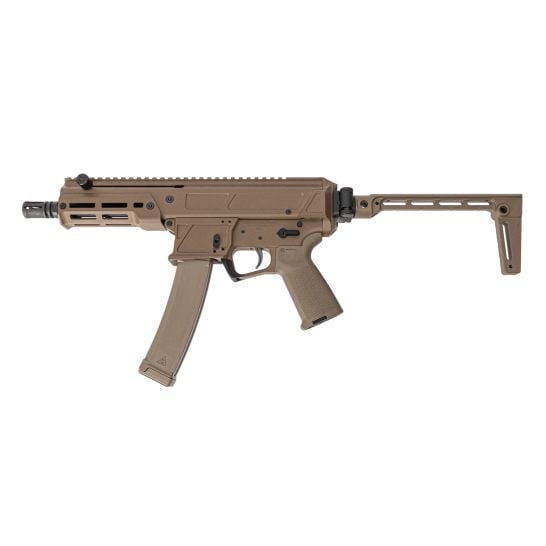 PSA JAKL 6.5" 9mm Pistol, FDE, Midwest Industries Brace