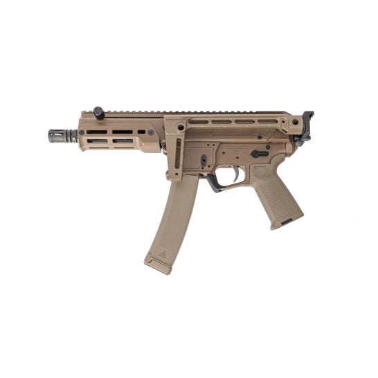 PSA JAKL 6.5" 9mm Pistol, FDE, Midwest Industries Brace