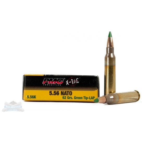 PMC XTac 5.56 Ammo NATO 62gr LAP 20rds 556k Palmetto State Armory