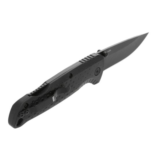 マーティンページ　SCO-143/BL SOG Knives Adventurer LB Folding Knife Drop Point Black