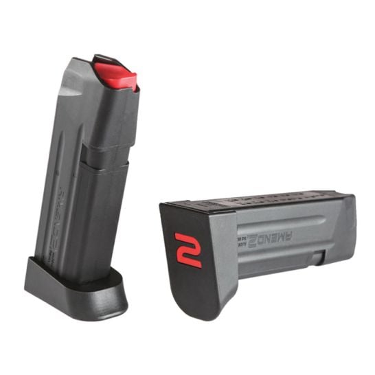 Amend2 A2 15 Round 9mm Glock 19 Detachable Magazine, Black - A2GLOCK19BLK