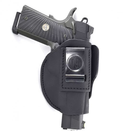 1791 Gunleather 4-Way Right Hand IWB/OWB Concealment Holster, Stealth Black - 4WH-3-SBL-R