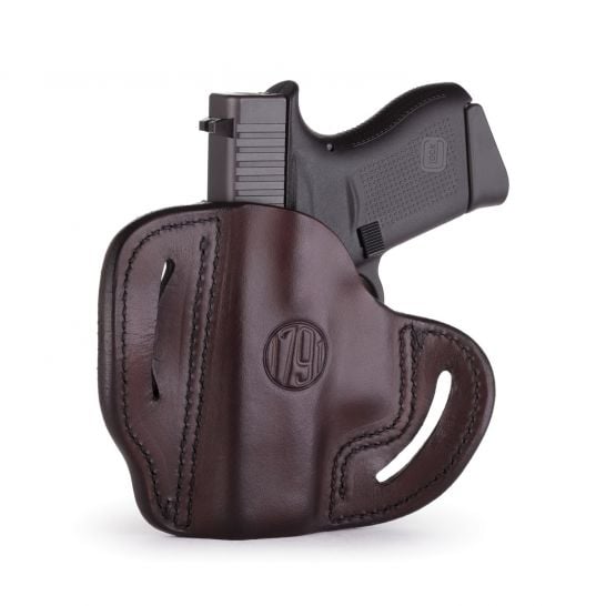 1791 Gunleather BHC OWB Right Hand Leather Holster Size C, Signature Brown - BHC-SBR-R