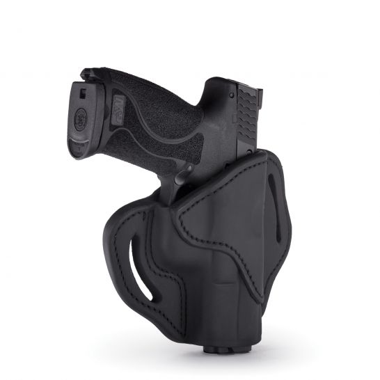 1791 Gunleather BH2.1 Right Hand Glock 17 OWB Open-Top Multi-Fit Holster, Stealth Black - BH2.1-SBL-R