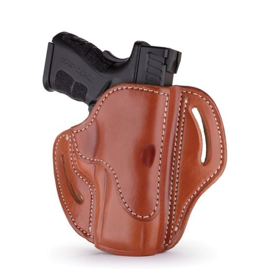1791 Gunleather BH2.4S OWB Right Hand Open-Top Multi-Fit Holster, Classic Brown - BH2.4S-CBR-R