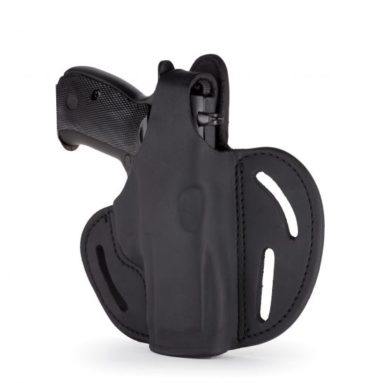 1791 Gunleather BHX-5 Right Hand Sig P320 OWB Thumbreak Holster, Stealth Black - BHX-5-SBL-R