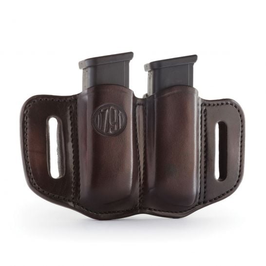 1791 Gunleather MAG2.1 Double Magazine Holster, Signature Brown - MAG21SBRA