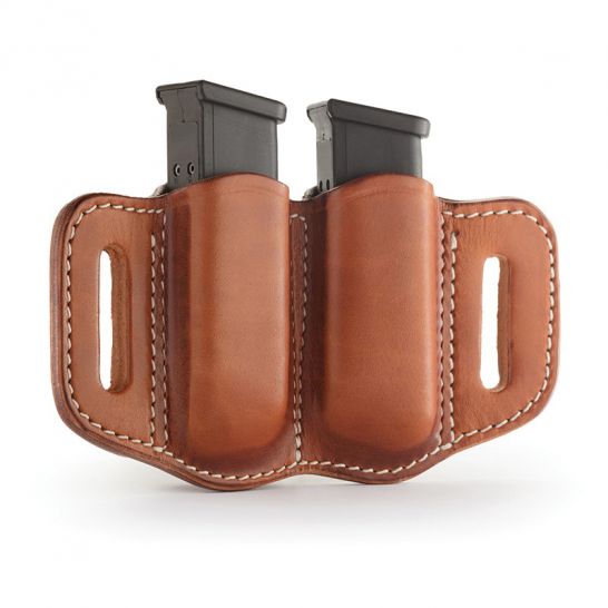 1791 Gunleather MAG2.1 Double Magazine Holster, Classic Brown - MAG21CBRA