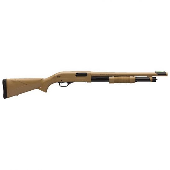 Winchester SXP Defender 18″ 12 Gauge Shotgun 3″ Pump Action, Dark Earth – 512326395