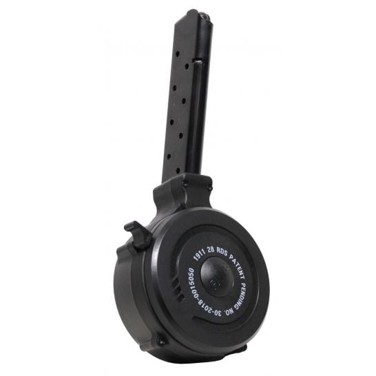 Iver Johnson Arms 28 Round .223 Rem/5.56 Drum Magazine, Black – IJ1911DRUM45