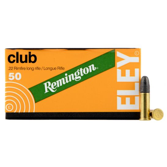 Remington Eley Club Xtra 40 gr Lead Round Nose .22lr Ammo, 50/box