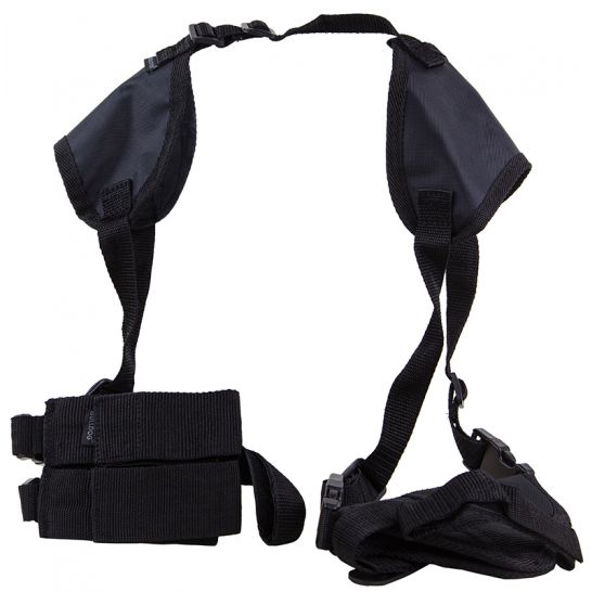 Bulldog Cases Deluxe Shoulder 3 Horizontal Harness w/ Holster and Ammo ...