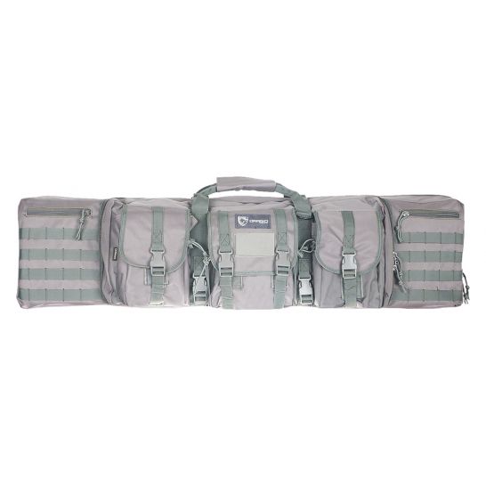 Drago Gear WaterResistant Double Gun Case, 42", Gray 12323GY