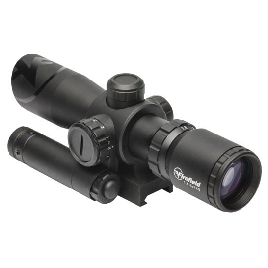 Firefield 1.5-5x32mm Illuminated Mil-Dot (SPF) Barrage Rifle Scope w ...