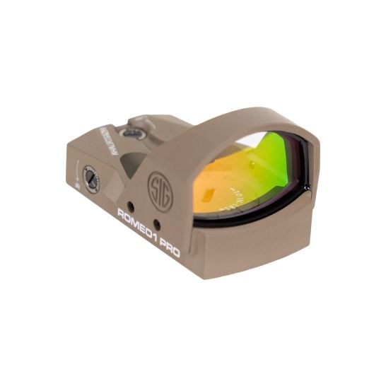 SIG ROMEO1PRO 1x30mm Red Dot Sight, 6 MOA Dot, FDE - SOR1P103