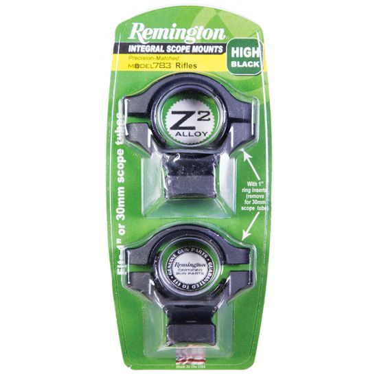 Remington 783 1" High Z2 Alloy 1Piece Integral Scope Mount, Matte