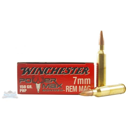 Winchester 7mm Rem Magnum 150gr PowerMax Bonded Ammunition X7MMR1BP