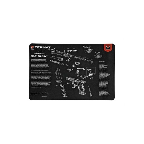 TekMat Smith & Wesson M&P Shield 17"x11" Pistol Mat With Small