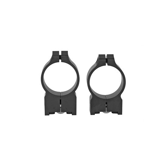 Warne Permanent Attached Medium 30mm Scope Rings For Ruger M77, Black