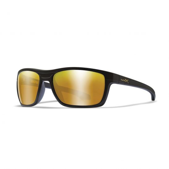 Wiley X WX Kingpin Sunglasses, Polarized Venice Gold Mirror Lens ACKNG04 Palmetto State Armory