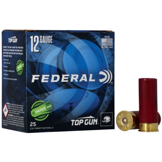 Federal Top Gun 12 Gauge Ammunition, 25 Rounds Lead 8 TG12W 8 Palmetto State Armory