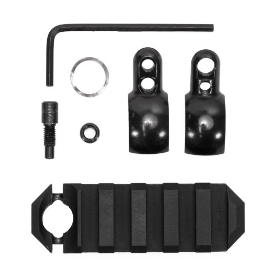 GrovTec Tube Rail, Barrel Band Mounted Picatinny Rail, 2.6", .630.675