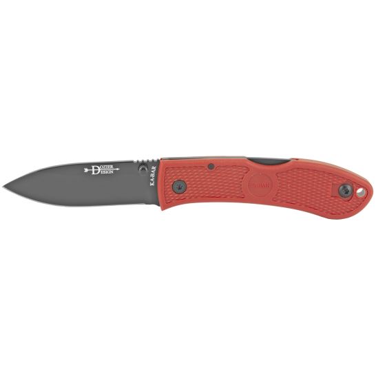 KABAR Folding Hunter 3" Drop Point Folding Knife, Black 4062RD