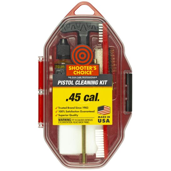 Shooter's Choice .45 Cal Pistol Gun Cleaning Kit SHFSRS45 Palmetto
