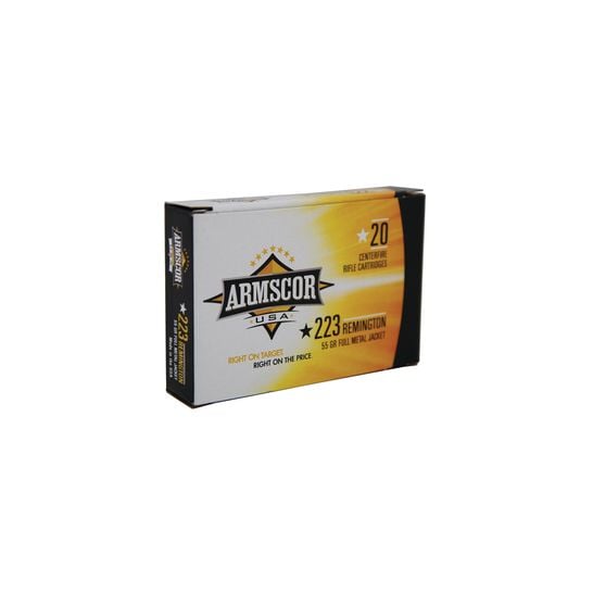 Armscor .223 Ammo 55 Gr FMJ 20rds – FAC223-1N