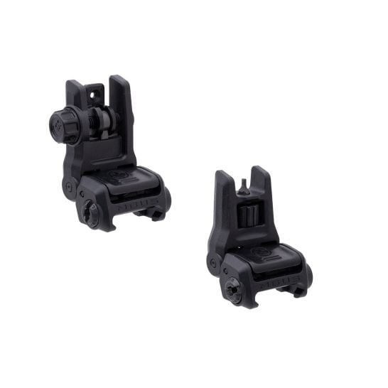 Magpul MBUS GEN 3 Folding Front & Rear Sight Set, Black | Palmetto