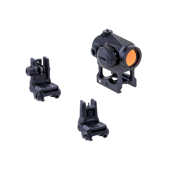 Vortex Crossfire Red Dot & Magpul MBUS GEN 3 Folding Front & Rear