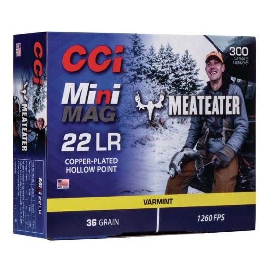 CCI Meat Eater Mini Mag 36 gr CPHP .22 LR Ammunition 300 Rounds
