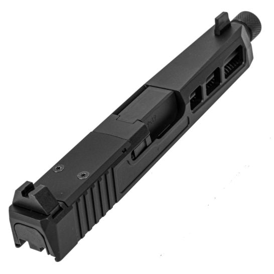 PSA Dagger Complete SW1 RMR Slide Assembly With Threaded Barrel, Black