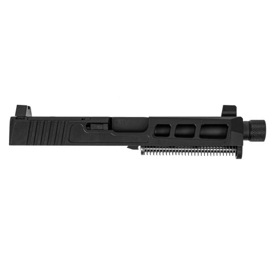 PSA Dagger Complete SW1 RMR Slide Assembly With Threaded Barrel, Black
