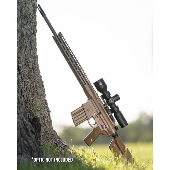 PSA Sabre-10A2 "Super Sass" Forged 20" .308 5R Rifle w/15"Sabre Lock up rail,  B5 CPS Stock,  3 Mags, and Bag - FDE