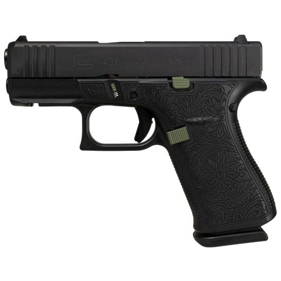Glock G43X Rocky Mountain Elk Foundation 3.26" 9mm 10rd Pistol - GLOGUX4350201RMEFW
