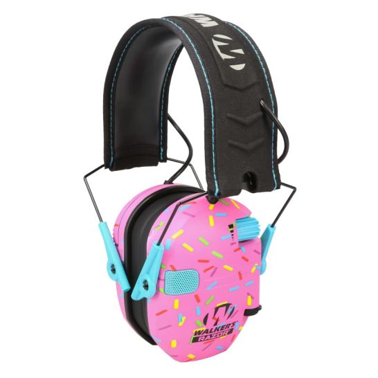 Paraorecchie Elettronici Walker's Razor Slim Stampa Leopardata - Riduzione Rumore 23dB Con Amplificazione