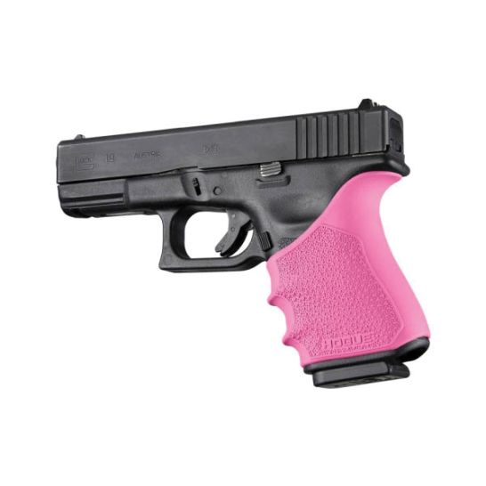 Hogue Handall Beavertail Grip Sleeve Fits Glock Gen 3-4 G19/G23/G32/G38, Pink