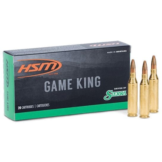 HSM Ammunition GameKing .270 WSM 130 gr BT 20rds